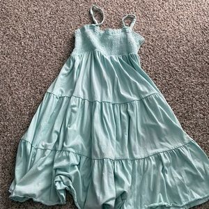 Polo Ralph Lauren Blue/Teal Ruffled Dress